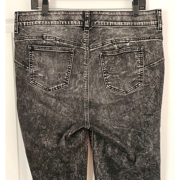 Torrid 16T Bombshell Straight Black Stonewash Jeans Street Tall Long Punk Plus - Picture 7 of 8